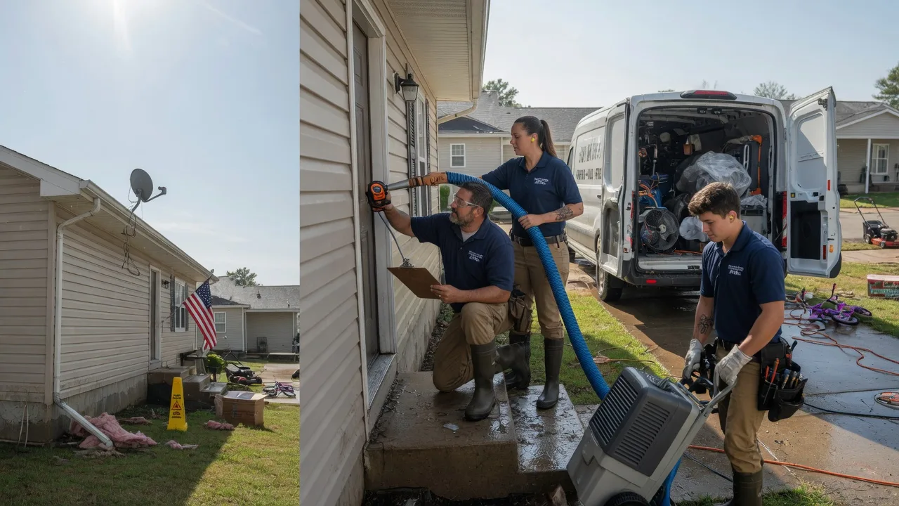 Ceiling Water Damage Restoration in Noble, OK near me